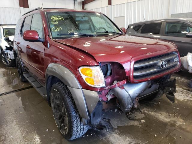 TOYOTA SEQUOIA SR 2003 with VIN 5TDBT44A63S195968 - Photo from auction