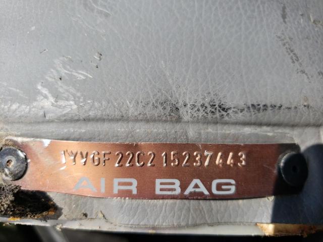 Photo 10 from auction – 2001 MAZDA 626 ES with VIN 1YVGF22C215237443