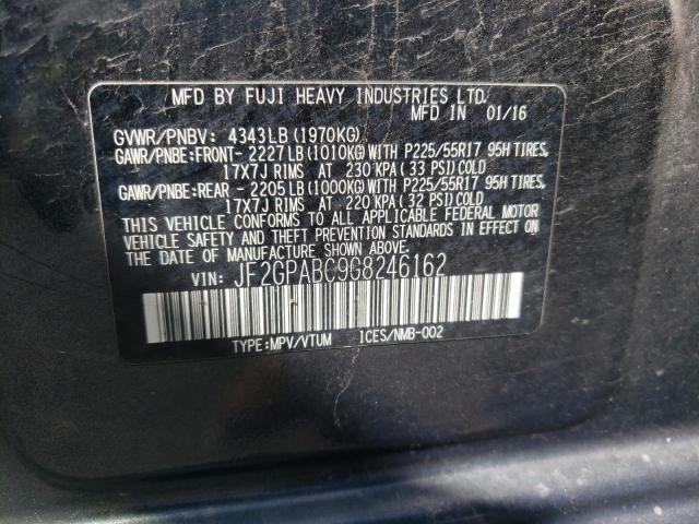 Photo 10 from auction – 2016 SUBARU CROSSTREK with VIN JF2GPABC9G8246162