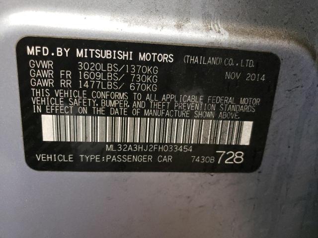 Photo 10 from auction – 2015 MITSUBISHI MIRAGE DE with VIN ML32A3HJ2FH033454