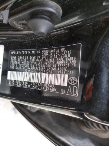 Photo 10 from auction – 2013 TOYOTA COROLLA BA with VIN 2T1BU4EE1DC074760