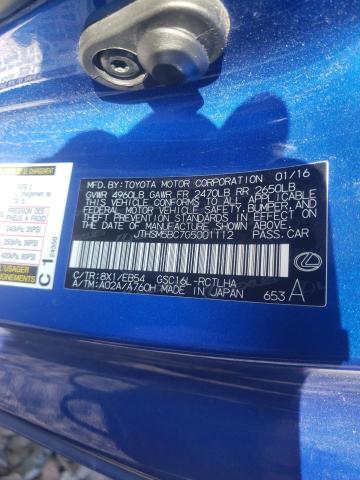 Photo 10 from auction – 2016 LEXUS RC 300 with VIN JTHSM5BC7G5001112