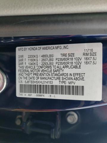 Photo 10 from auction – 2017 ACURA RDX TECHNO with VIN 5J8TB3H5XHL014153