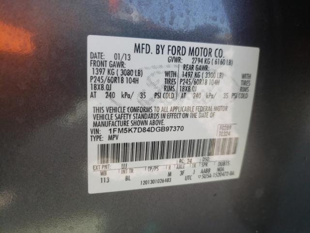 Photo 10 from auction – 2013 FORD EXPLORER X with VIN 1FM5K7D84DGB97370