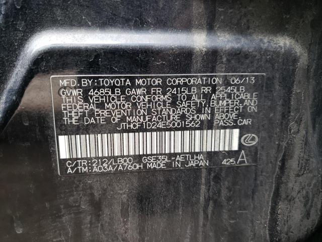 Photo 10 from auction – 2014 LEXUS IS 250 with VIN JTHCF1D24E5001562