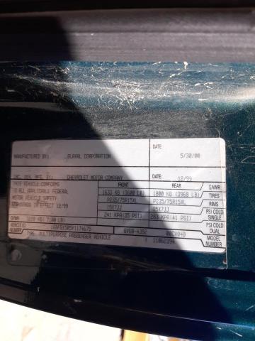 Photo 10 from auction – 2000 CHEVROLET EXPRESS G1 with VIN 1GBFG15R5Y1174675