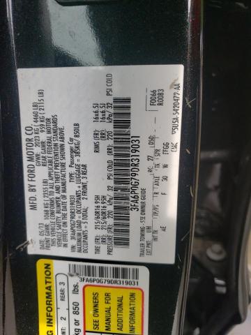 Photo 10 from auction – 2013 FORD FUSION S with VIN 3FA6P0G79DR319031