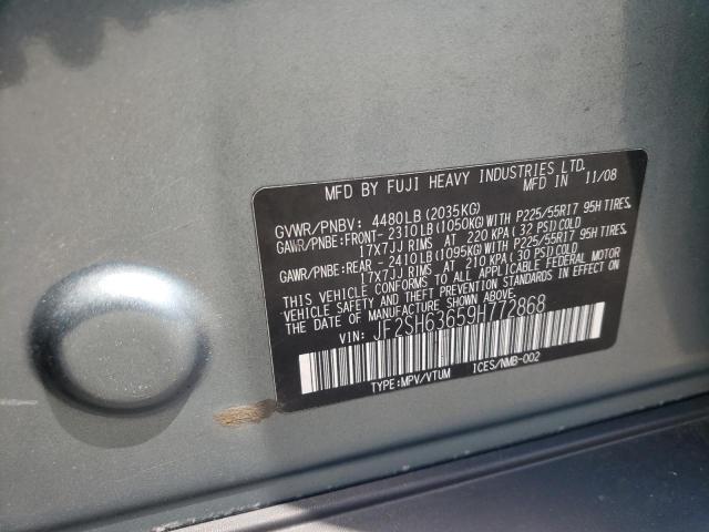 Photo 10 from auction – 2009 SUBARU FORESTER 2 with VIN JF2SH63659H772868
