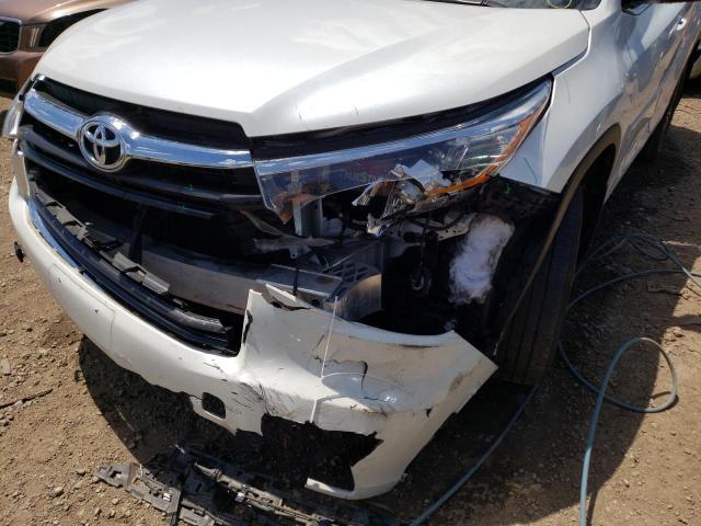 Photo 9 from auction – 2016 TOYOTA HIGHLANDER with VIN 5TDJKRFH9GS324653