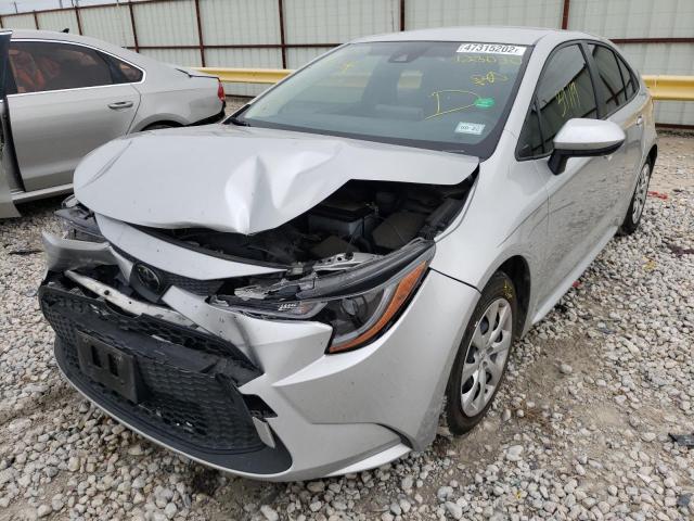 Photo 2 from auction – 2021 TOYOTA COROLLA LE with VIN JTDEPMAE4MJ123030