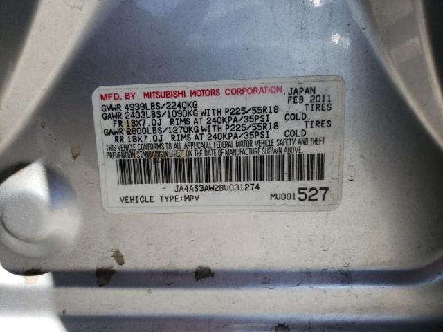 Photo 10 from auction – 2011 MITSUBISHI OUTLANDER with VIN JA4AS3AW2BU031274