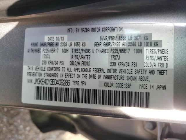 Photo 10 from auction – 2014 MAZDA CX-5 TOURI with VIN JM3KE4CY3E0409286