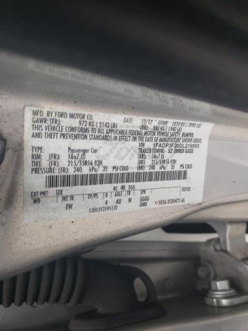 Photo 10 from auction – 2013 FORD FOCUS SE with VIN 1FADP3F20DL219560
