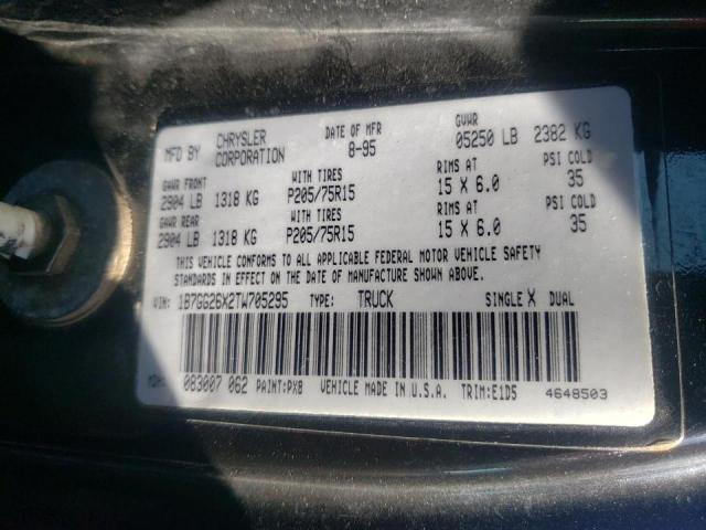 صورة رقم 10 من المزاد - 1996 DODGE DAKOTA مع VIN 1B7GG26X2TW705295