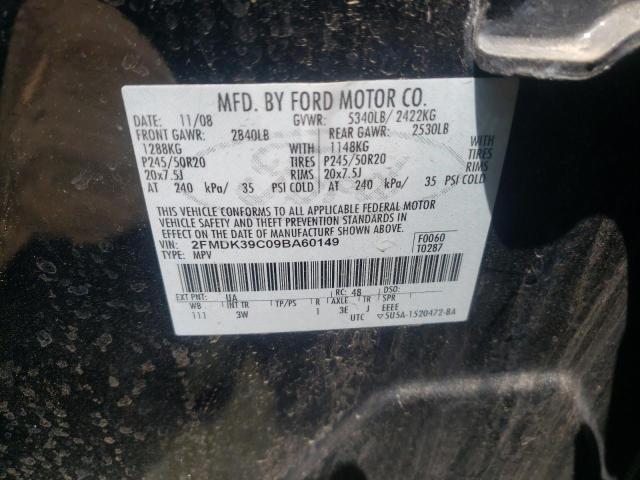 Photo 10 from auction – 2009 FORD EDGE LIMIT with VIN 2FMDK39C09BA60149
