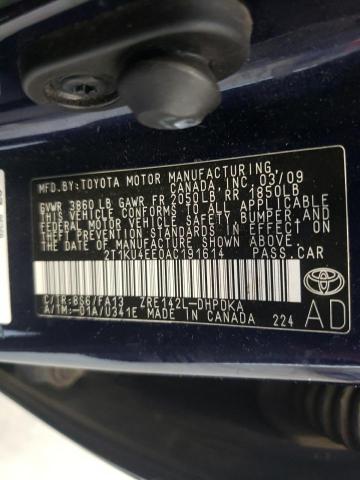 Photo 10 from auction – 2010 TOYOTA COROLLA MA with VIN 2T1KU4EE0AC191614