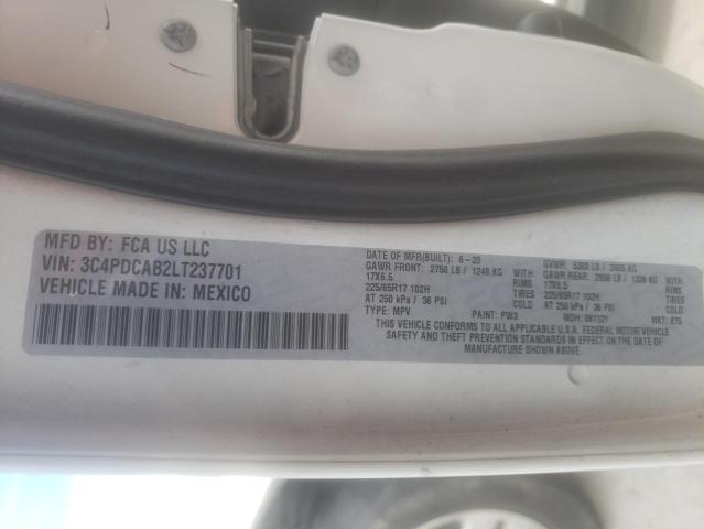 Photo 10 from auction – 2020 DODGE JOURNEY SE with VIN 3C4PDCAB2LT237701