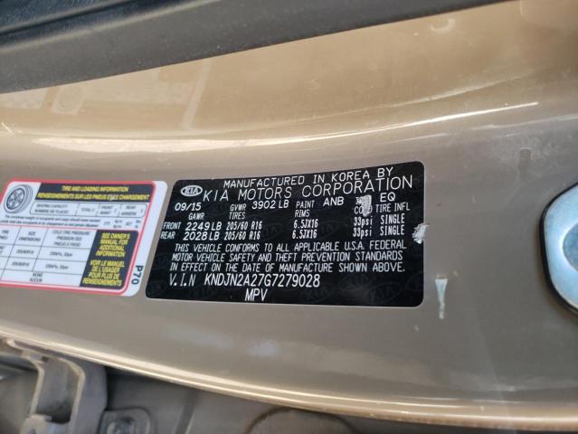 Photo 10 from auction – 2016 KIA SOUL with VIN KNDJN2A27G7279028