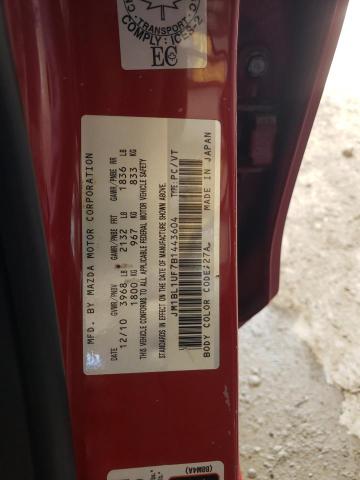 Photo 10 from auction – 2011 MAZDA 3 I with VIN JM1BL1UF7B1443604