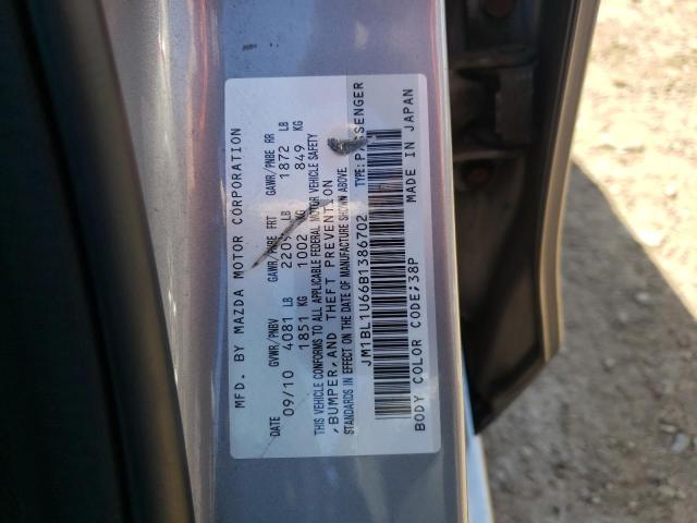 Photo 10 from auction – 2011 MAZDA 3 S with VIN JM1BL1U66B1386702