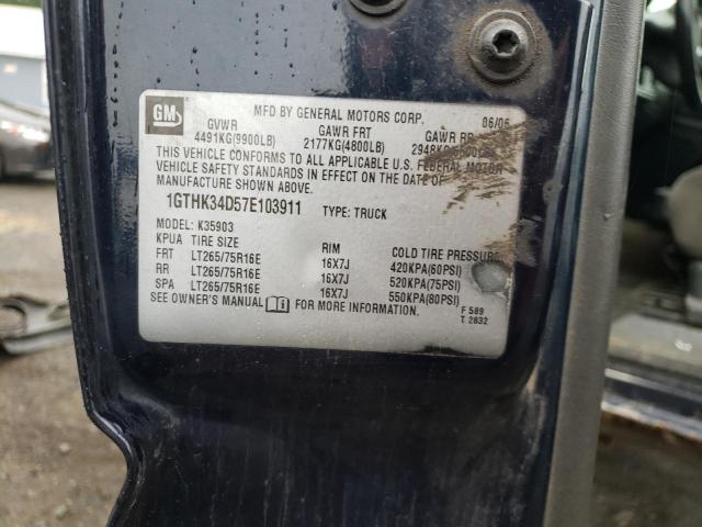 Photo 10 from auction – 2007 GMC SIERRA K35 with VIN 1GTHK34D57E103911
