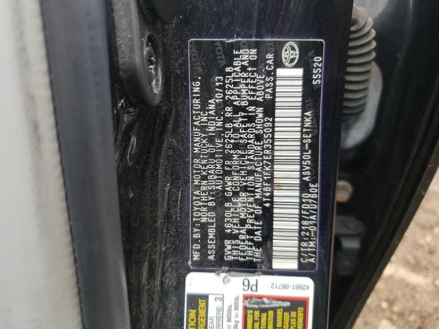 Photo 10 from auction – 2014 TOYOTA CAMRY L with VIN 4T4BF1FK7ER355092