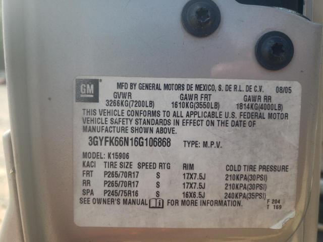 Photo 10 from auction – 2006 CADILLAC ESCALADE E with VIN 3GYFK66N16G106868