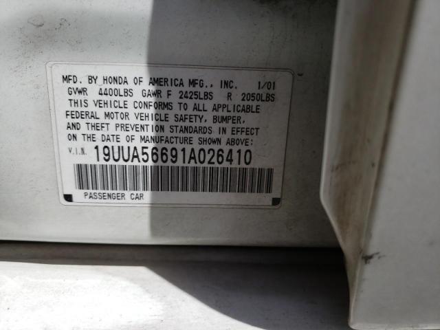 Photo 10 from auction – 2001 ACURA 3.2 TL with VIN 19UUA56691A026410