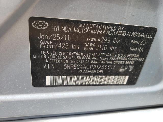 Photo 10 from auction – 2011 HYUNDAI SONATA SE with VIN 5NPEC4AC1BH233307