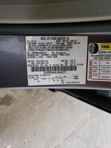 Photo 10 from auction – 2012 FORD FUSION SE with VIN 3FAHP0HA4CR446271