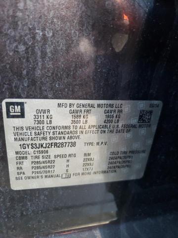 Photo 10 from auction – 2015 CADILLAC ESCALADE E with VIN 1GYS3JKJ2FR287738