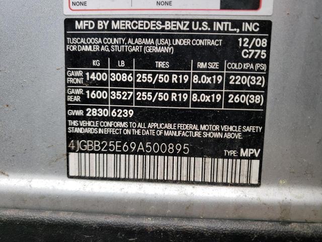 Photo 10 from auction – 2009 MERCEDES-BENZ ML with VIN 4JGBB25E69A500895