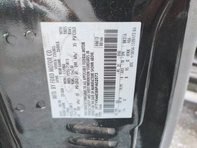 Photo 10 from auction – 2009 FORD RANGER SUP with VIN 1FTYR44E89PA02573