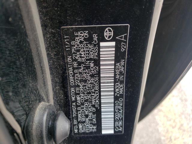 Photo 10 from auction – 2011 TOYOTA PRIUS with VIN JTDKN3DU8B5361152