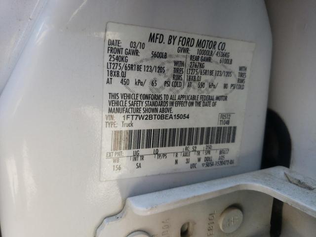 Photo 10 from auction – 2011 FORD F250 SUPER with VIN 1FT7W2BT0BEA15054