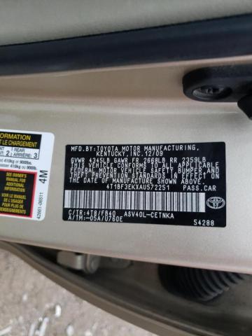 Photo 10 from auction – 2010 TOYOTA CAMRY BASE with VIN 4T1BF3EKXAU572251