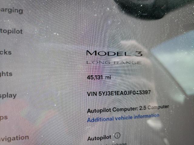 Photo 8 from auction – 2018 TESLA MODEL 3 with VIN 5YJ3E1EA0JF045397
