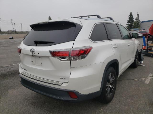 Photo 4 from auction – 2016 TOYOTA HIGHLANDER with VIN 5TDKKRFH4GS135106