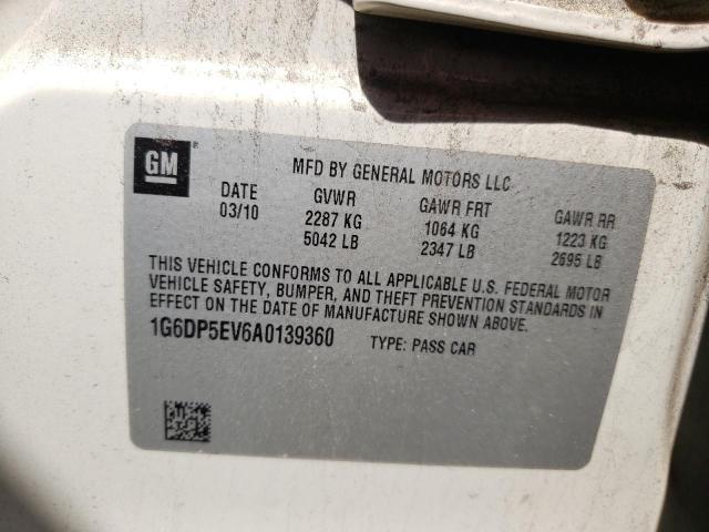 Photo 10 from auction – 2010 CADILLAC CTS with VIN 1G6DP5EV6A0139360