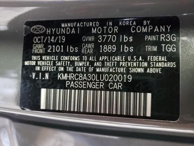 Photo 10 from auction – 2020 HYUNDAI VENUE SEL with VIN KMHRC8A30LU020019