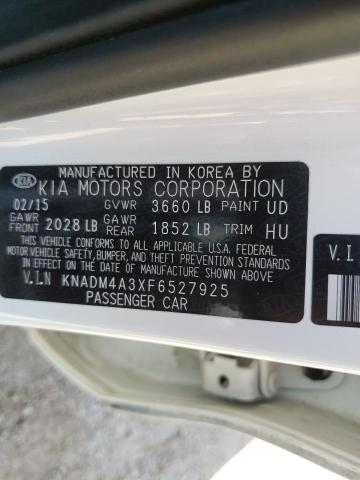 Photo 10 from auction – 2015 KIA RIO LX with VIN KNADM4A3XF6527925