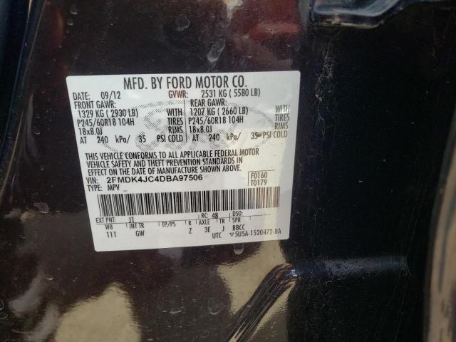 Photo 10 from auction – 2013 FORD EDGE SEL with VIN 2FMDK4JC4DBA97506