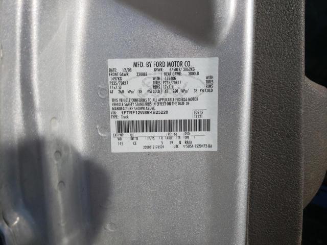 Photo 10 from auction – 2009 FORD F150 with VIN 1FTRF12W89KB25228