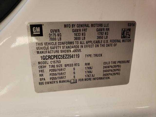 Photo 10 from auction – 2014 CHEVROLET SILVERADO with VIN 1GCRCPEC5EZ294119