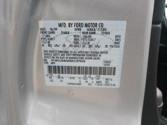 Photo 10 from auction – 2009 FORD ESCAPE LIM with VIN 1FMCU94G59KC57939