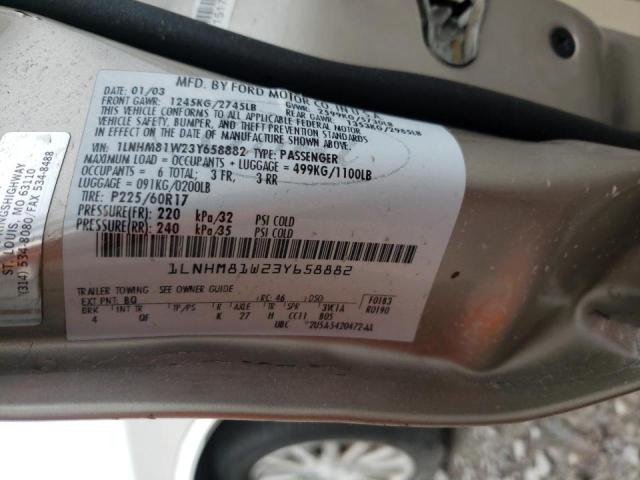 Photo 10 from auction – 2003 LINCOLN TOWN CAR E with VIN 1LNHM81W23Y658882