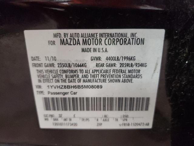 Photo 10 from auction – 2011 MAZDA 6 I with VIN 1YVHZ8BH6B5M08089