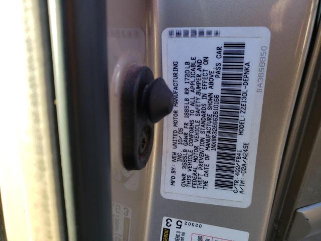 Photo 10 from auction – 2006 TOYOTA COROLLA CE with VIN 1NXBR32E66Z610166