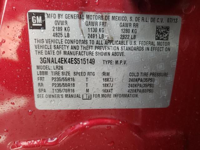 Photo 10 from auction – 2014 CHEVROLET CAPTIVA LT with VIN 3GNAL4EK4ES515149