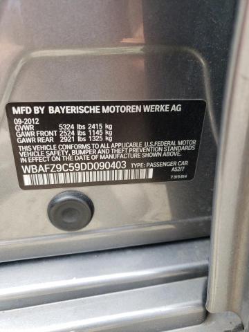 Photo 10 from auction – 2013 BMW 535 I HYBR with VIN WBAFZ9C59DD090403